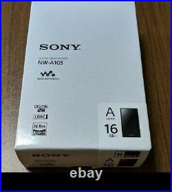 SONY NW-A105 Walkman Portable Audio Player High Res 16GB English