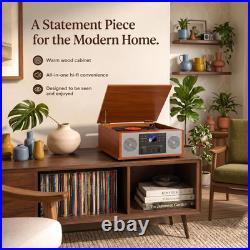 10 in 1 Bluetooth Record Player All-In-One Multimedia Center Stereo Speakers