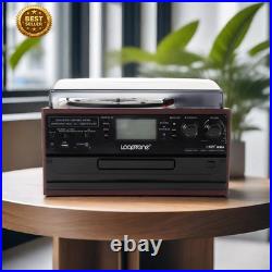 10-in-1 Bluetooth Vinyl Record Player Turntable CD Cassette USB Encoding