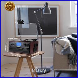 10-in-1 Bluetooth Vinyl Record Player Turntable CD Cassette USB Encoding
