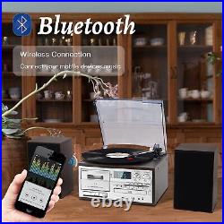 10 in 1 Record Player with External Speakers, 3 Speed Bluetooth Turntable Viny 10 in 1 Record Player with External Speakers, 3 Speed Bluetooth Turntable Viny