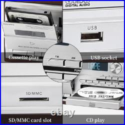 10 in 1 Record Player with External Speakers, 3 Speed Bluetooth Turntable Viny