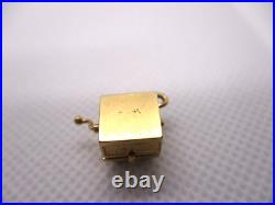 14K Gold Charm Vintage Movable Record player that opens! 1940's 1950's