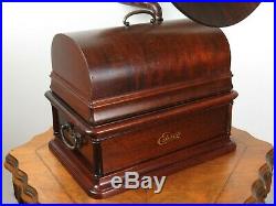 1912 Edison Opera Phonograph Mahogany Cylinder Record Player All Original