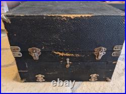 1920/30 Antique The Music Chest PORTABLE PHONOGRAPH RECORD PLAYER Works