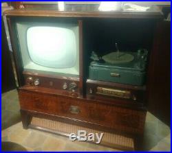1950's Philco 51-T1874 Antique Television/Record Player/Radio Cabinet Vintage TV