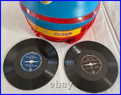 1950s Bozo the Clown Standing Record Player Phonograph