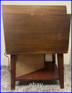 1950s RCA Victor High Fidelity Phonograph Record Player 3-HES-5 & Speaker Stand