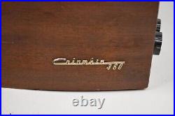 1953 Columbia 360 Phonograph Mahogany Art Deco Record Player WORKS BUT READ
