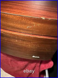 1953 Columbia 360 Phonograph Mahogany Art Deco Record Player WORKS BUT READ