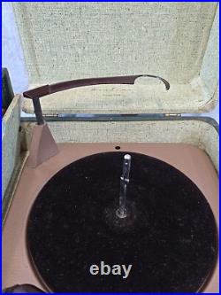 1954 Montgomery Ward Airline 978B Phonograph 3 Tube 3 Speed 78 Record Player