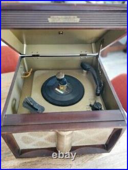 1954 Philco 3 Speed Automatic Phonograph Turntable/Record Player Working Good