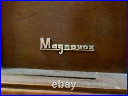 1960s Vintage Magnavox Record Player & TV Cabinet
