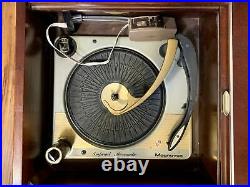 1960s Vintage Magnavox Record Player & TV Cabinet