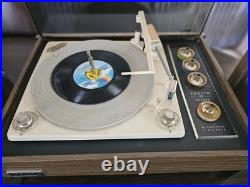 1965 Zenith Circle Of Sound 1965 Vintage Vinyl Record Player & Speakers 1965 Zenith Circle Of Sound 1965 Vintage Vinyl Record Player & Speakers