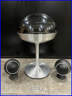 1970 Electrohome Record Player & Radio Dome Space Age MCM Midcentury Bubble