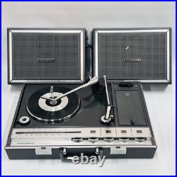 1970's Panasonic SG-674 Stereo Suitcase Radio Turntable Record Player WithSpeakers 1970's Panasonic SG-674 Stereo Suitcase Radio Turntable Record Player WithSpeakers
