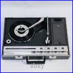 1970's Panasonic SG-674 Stereo Suitcase Radio Turntable Record Player WithSpeakers 1970's Panasonic SG-674 Stereo Suitcase Radio Turntable Record Player WithSpeakers