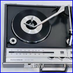 1970's Panasonic SG-674 Stereo Suitcase Radio Turntable Record Player WithSpeakers 1970's Panasonic SG-674 Stereo Suitcase Radio Turntable Record Player WithSpeakers