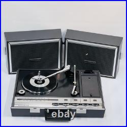 1970's Panasonic SG-674 Stereo Suitcase Radio Turntable Record Player WithSpeakers 1970's Panasonic SG-674 Stereo Suitcase Radio Turntable Record Player WithSpeakers