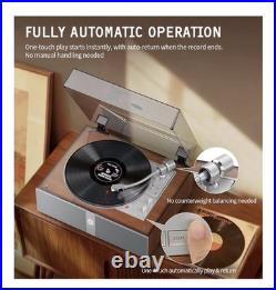 1 BY ONE Automatic Record Player Bluetooth Turntable, Remote Control, 33/45RPM