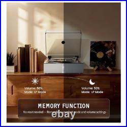 1 BY ONE Automatic Record Player Bluetooth Turntable, Remote Control, 33/45RPM