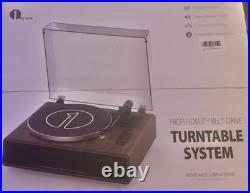 1 By One High Fidelity Belt Drive Turntable/Record Player New in Box