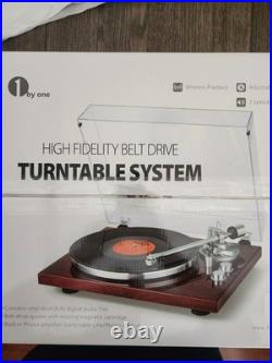 1 by ONE High Fidelity Belt Drive Turntable System