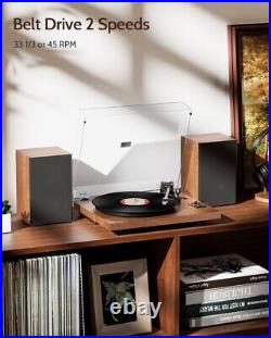 1 by ONE Record Player, Hi-Fi System Bluetooth Turntable with 36 Watt Speakers 1 by ONE Record Player, Hi-Fi System Bluetooth Turntable with 36 Watt Speakers