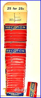 22 SETS Store Display Antique RECOTON Concerto Record Player Phonograph Needles