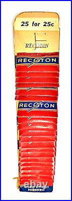 22 SETS Store Display Antique RECOTON Concerto Record Player Phonograph Needles