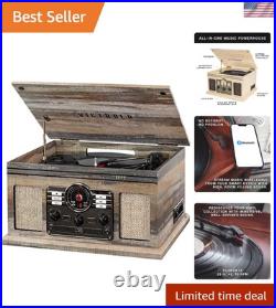 3-Speed Turntable & Bluetooth Wireless Music Streaming Quincy Record Player 3-Speed Turntable & Bluetooth Wireless Music Streaming Quincy Record Player