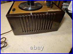 50's RCA Victor Brown Bakelite 45 Rpm Record Player Phonograph Nice Estate Find