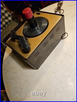 50's RCA Victor Brown Bakelite 45 Rpm Record Player Phonograph Nice Estate Find
