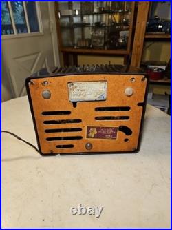 50's RCA Victor Brown Bakelite 45 Rpm Record Player Phonograph Nice Estate Find