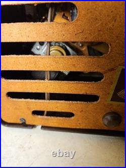 50's RCA Victor Brown Bakelite 45 Rpm Record Player Phonograph Nice Estate Find