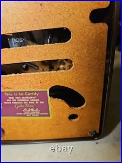 50's RCA Victor Brown Bakelite 45 Rpm Record Player Phonograph Nice Estate Find