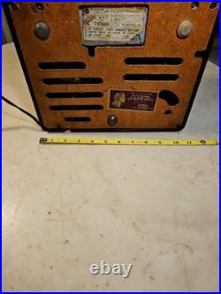 50's RCA Victor Brown Bakelite 45 Rpm Record Player Phonograph Nice Estate Find