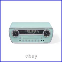 7in-1 Vinyl Record Player Vintage Turntable Bluetooth CD Player AM FM Radio Blue 7in-1 Vinyl Record Player Vintage Turntable Bluetooth CD Player AM FM Radio Blue