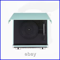 7in-1 Vinyl Record Player Vintage Turntable Bluetooth CD Player AM FM Radio Blue 7in-1 Vinyl Record Player Vintage Turntable Bluetooth CD Player AM FM Radio Blue