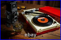 ANABAS Audio GP-N3R Nostalgic Portable Anarog Record Player Vinyl Turntable New