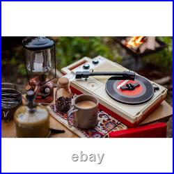 ANABAS GP-N3R Audio Nostalgic Portable Vinyl Records LP Player Red Color K2