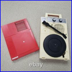 ANABAS GP-N3R Audio Nostalgic Portable Vinyl Records LP Player Red Tested ANABAS GP-N3R Audio Nostalgic Portable Vinyl Records LP Player Red Tested