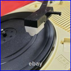 ANABAS GP-N3R Audio Nostalgic Portable Vinyl Records LP Player Red Tested ANABAS GP-N3R Audio Nostalgic Portable Vinyl Records LP Player Red Tested