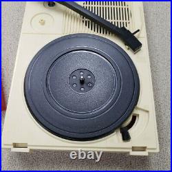 ANABAS GP-N3R Audio Nostalgic Portable Vinyl Records LP Player Red Tested ANABAS GP-N3R Audio Nostalgic Portable Vinyl Records LP Player Red Tested