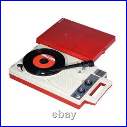 ANABAS GP-N3R Audio Nostalgic Portable Vinyl Records LP Player Red color