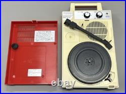 ANABAS GP-N3R Audio Nostalgic Portable Vinyl Records LP Player Red color JP New