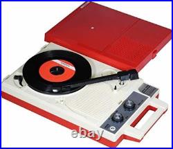 ANABAS GP-N3R Audio Nostalgic Portable Vinyl Records LP Player Red color JP New