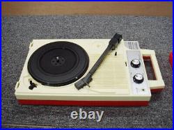 ANABAS GP-N3R NEW Audio Nostalgic Portable Vinyl Records LP Player Red color ANABAS GP-N3R NEW Audio Nostalgic Portable Vinyl Records LP Player Red color