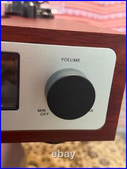 ANGELS HORN Bluetooth Turntable with Built-in Phono Preamp, 2-Speed Belt Drive